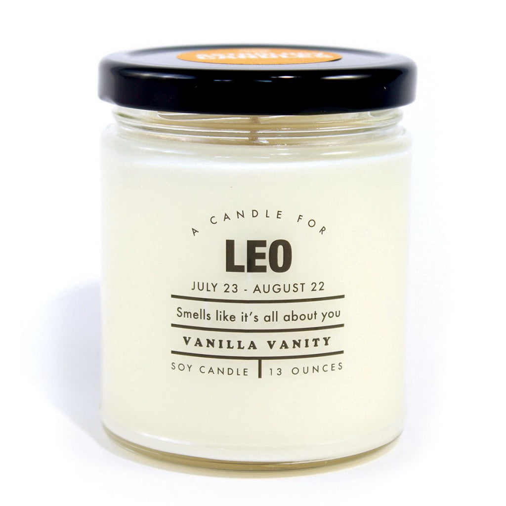 Astrology Candle - Leo Front