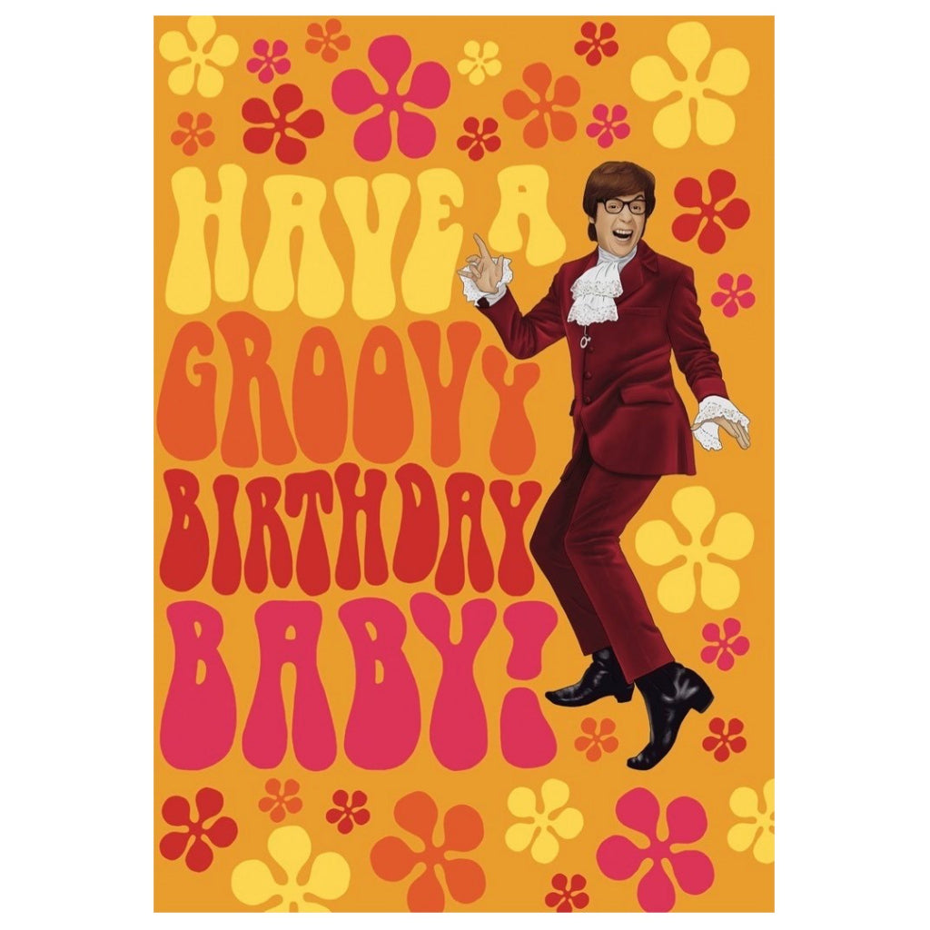 Austin Powers Groovy Birthday Card
