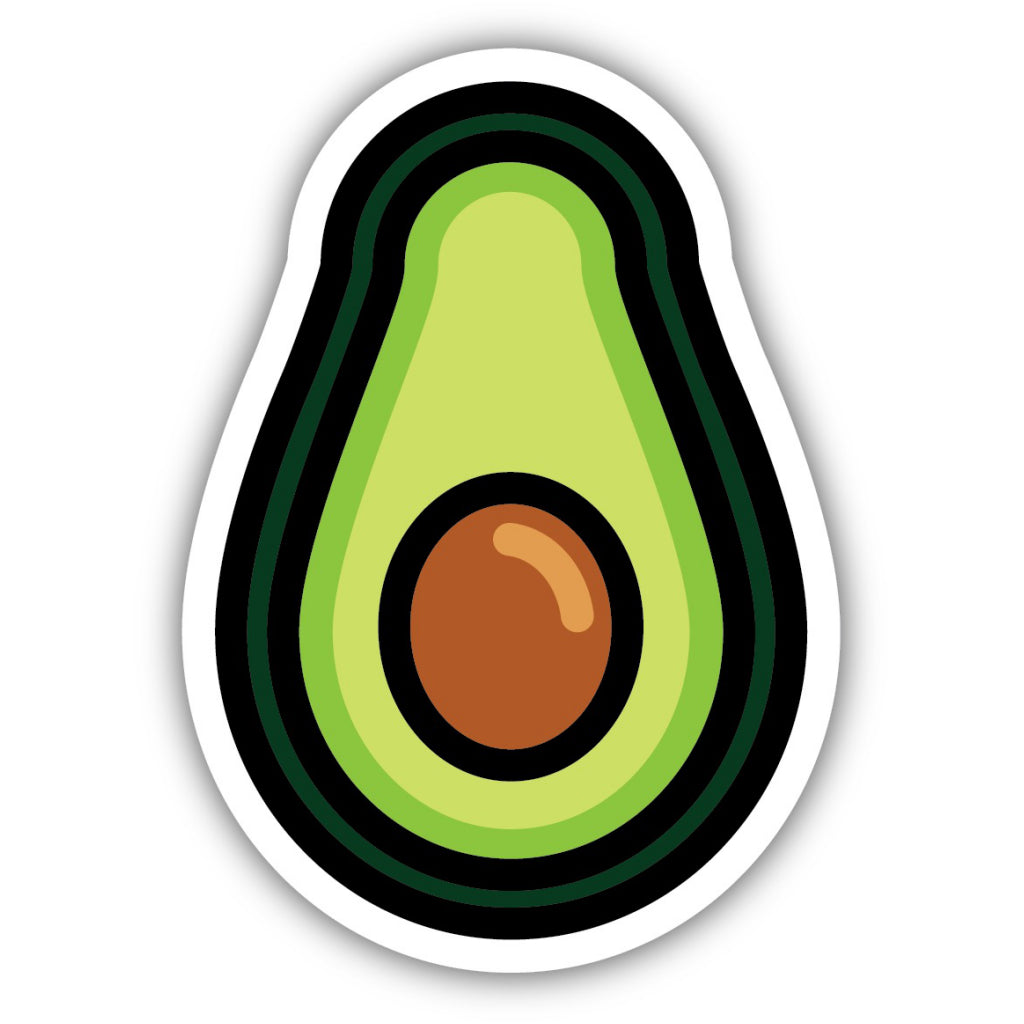 Avocado Sticker by Stickers Northwest – Outer Layer