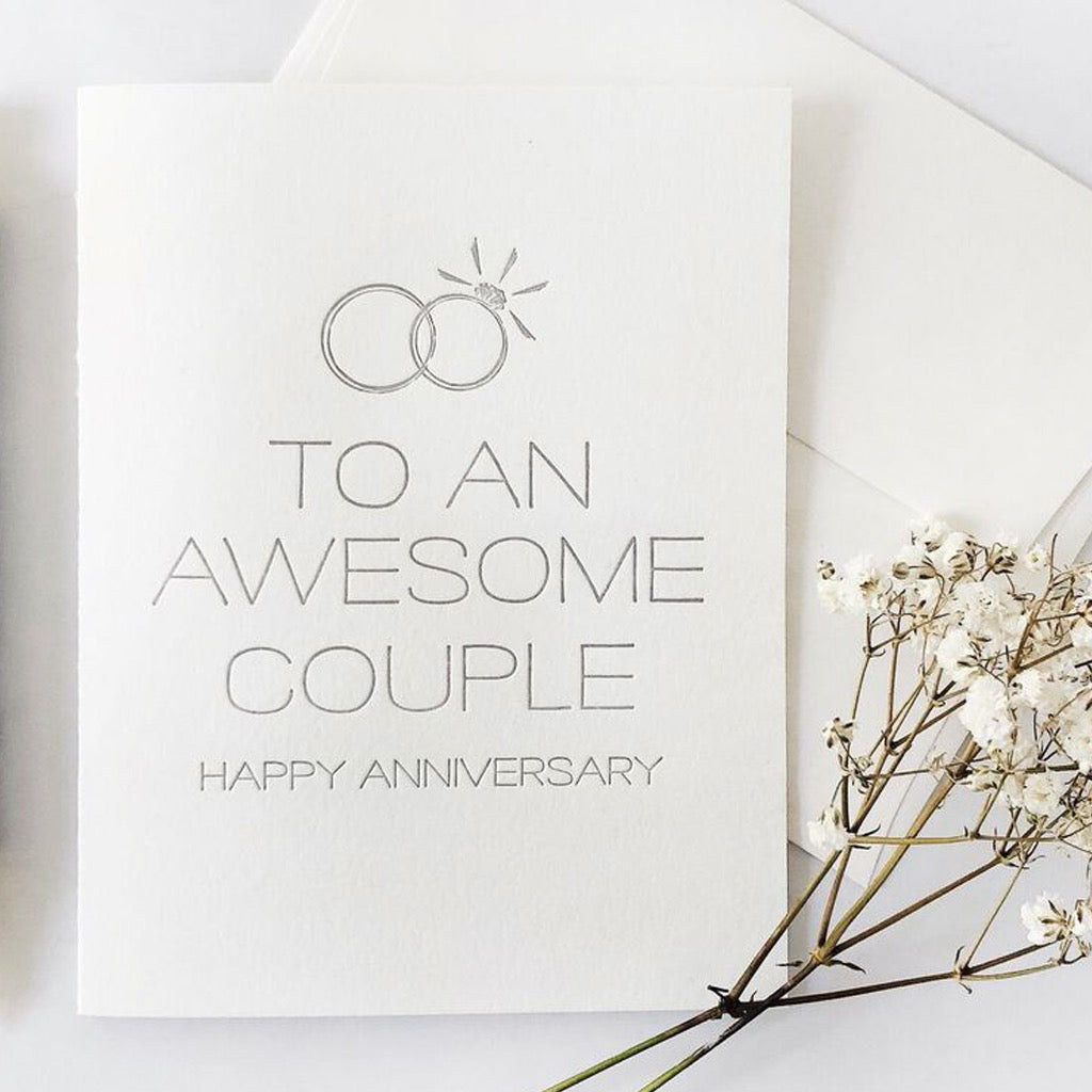 Awesome Couple Anniversary Card