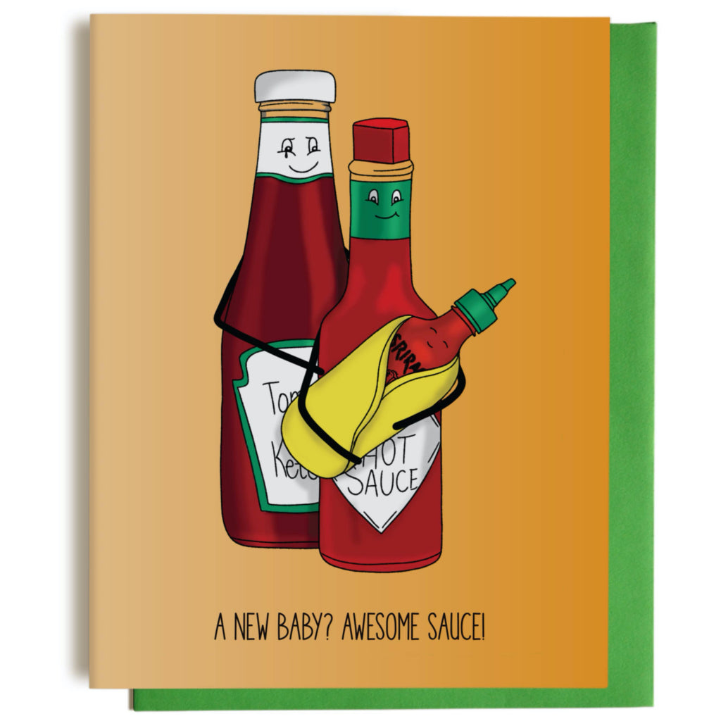 Awesome Sauce New Baby Card