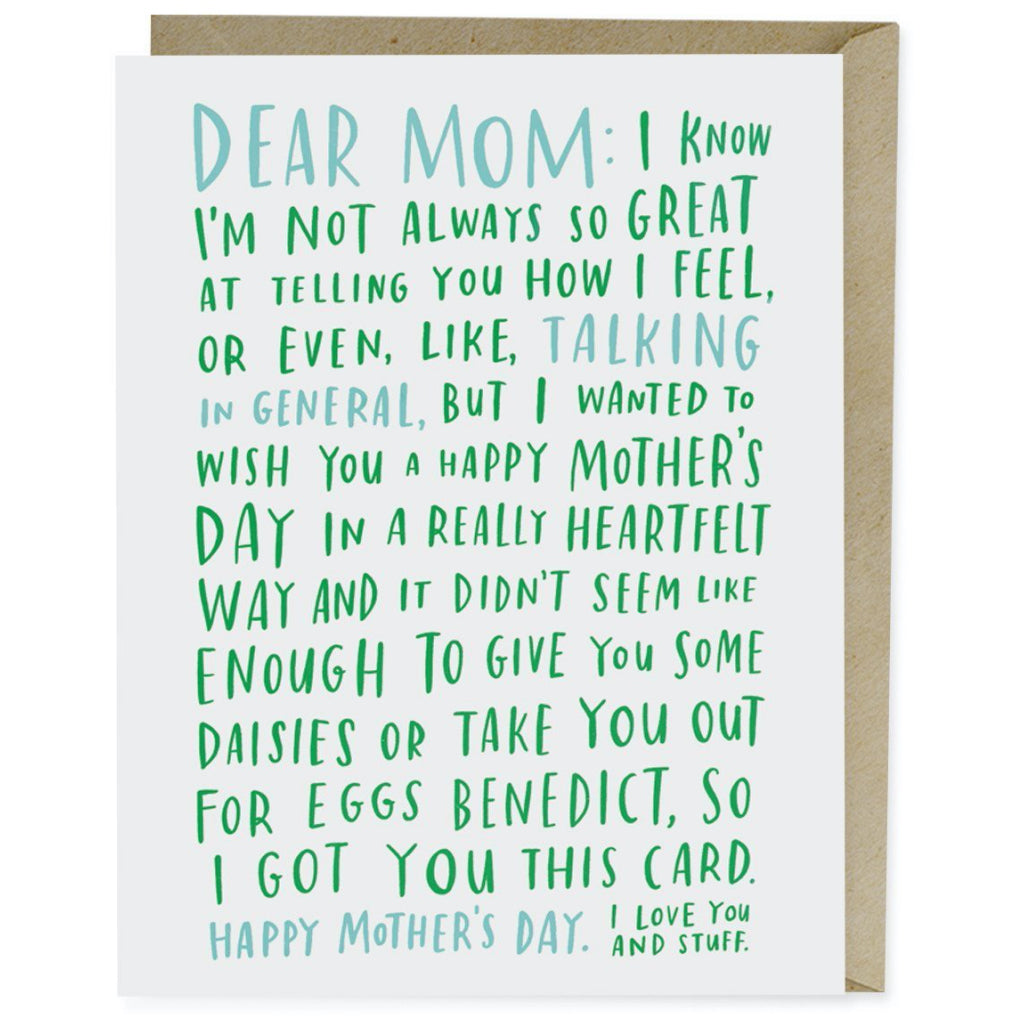 Awkward Mother's Day Card
