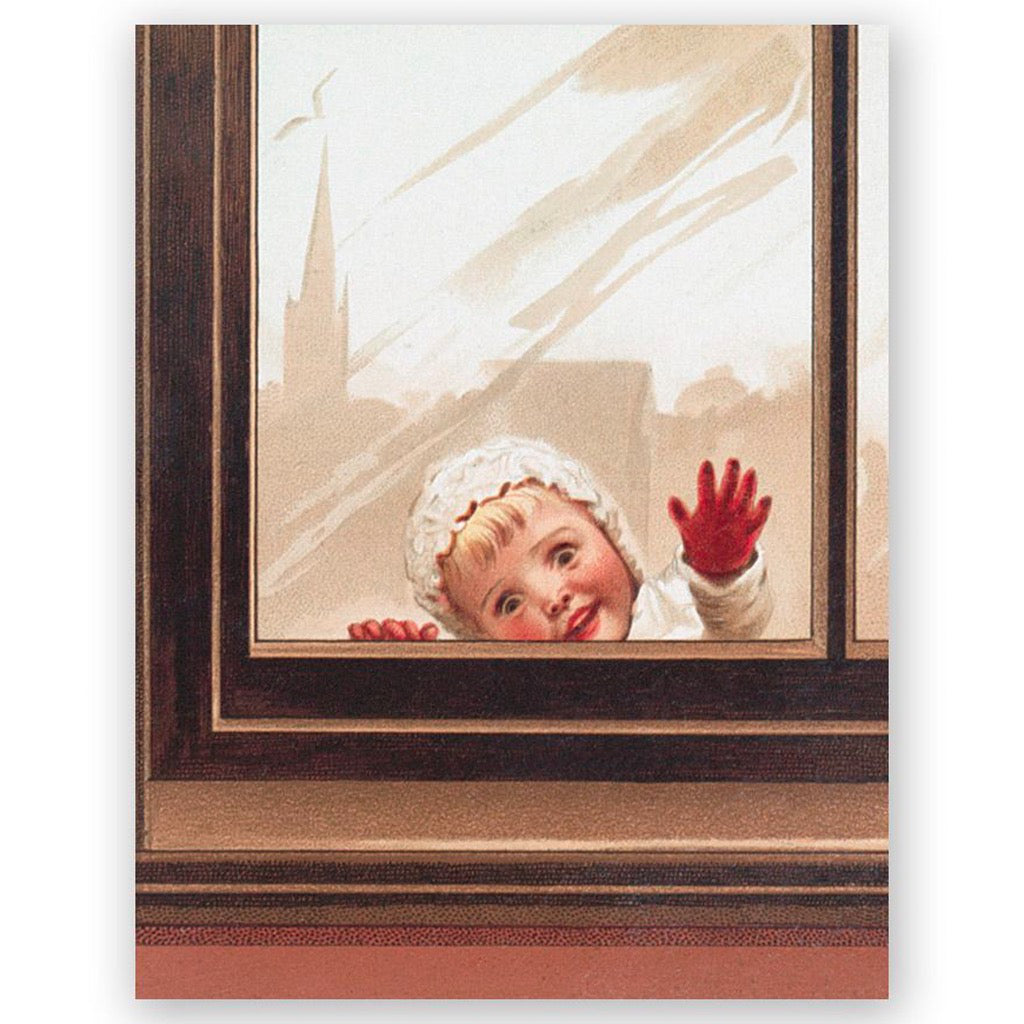 Baby In Window Card