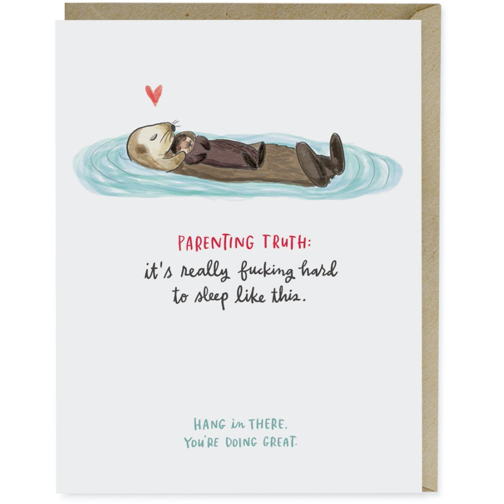 Baby Otter Parenting Card