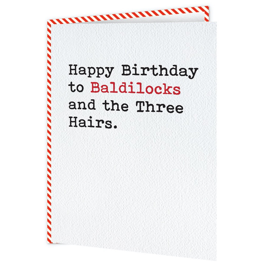 Baldilocks Birthday Card