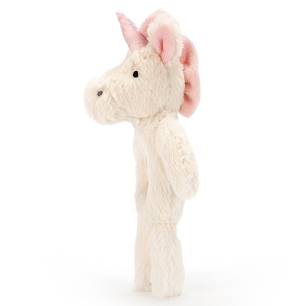 Bashful Unicorn Ring Rattle Side view