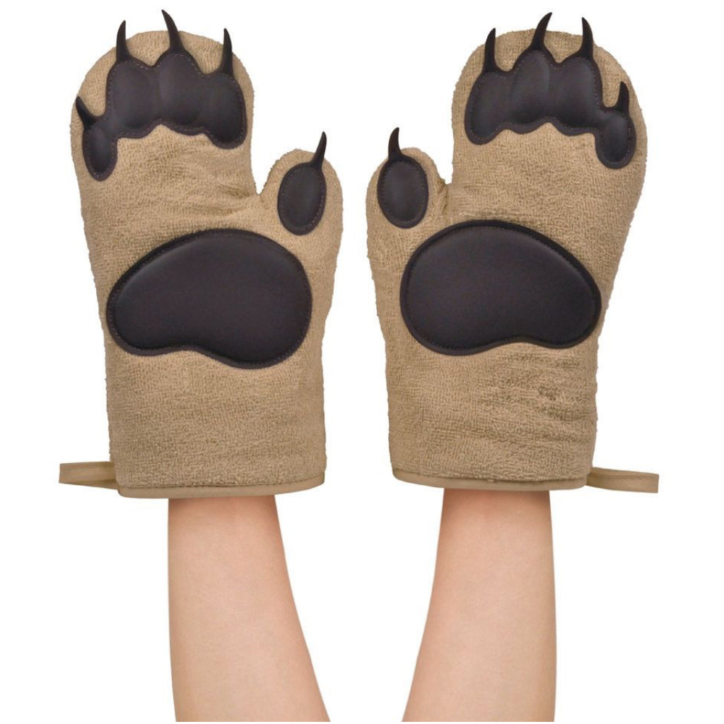 Bear Hands Oven Mitts pair