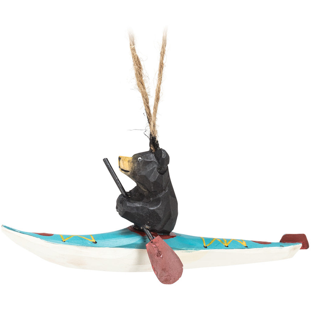 Bear In Kayak Ornament
