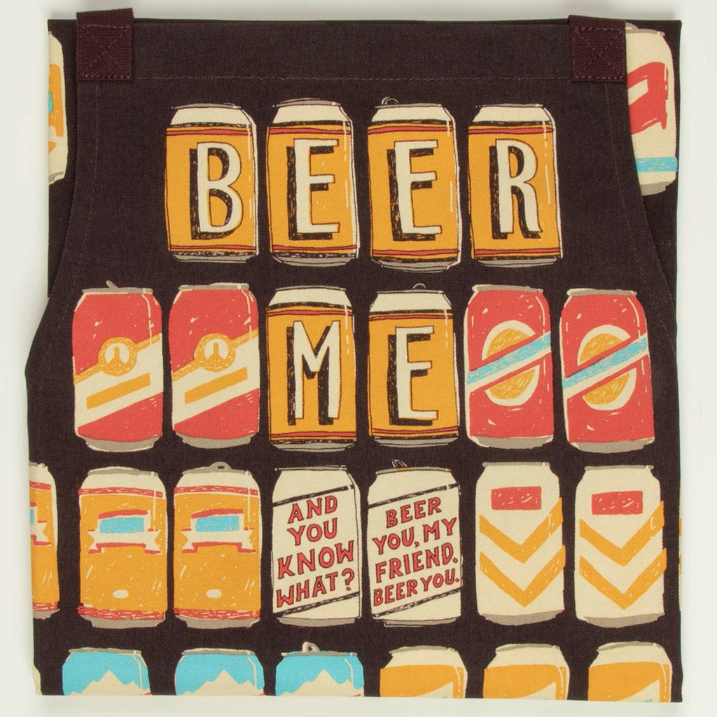 Beer Me Apron Close up