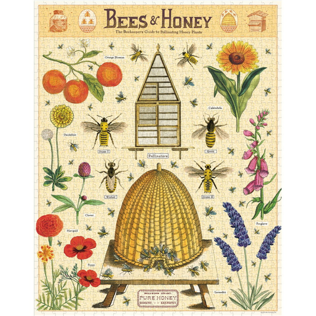 Bees & Honey 1000 Piece Puzzle Completed