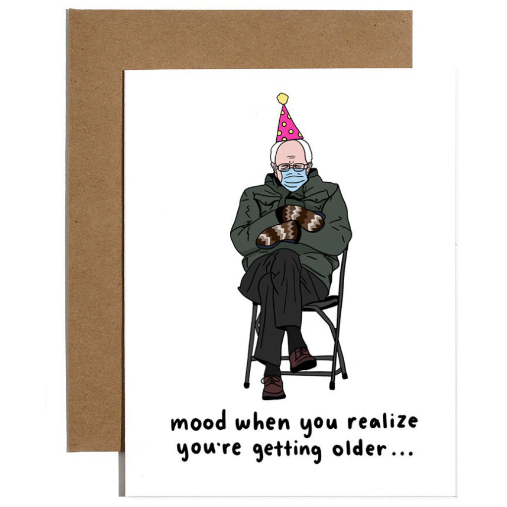 Bernie Sanders Mood Birthday Card