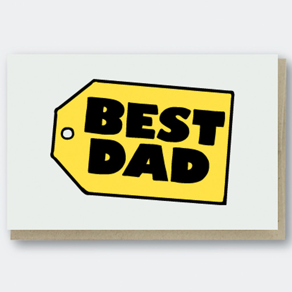 Best Dad Best Buy Label Card