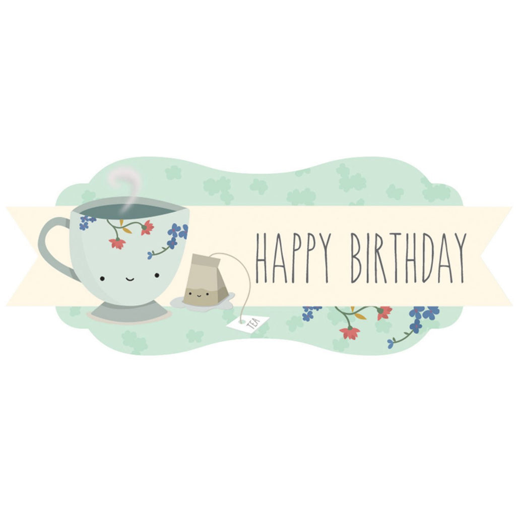 Best Tea Birthday Card Seal