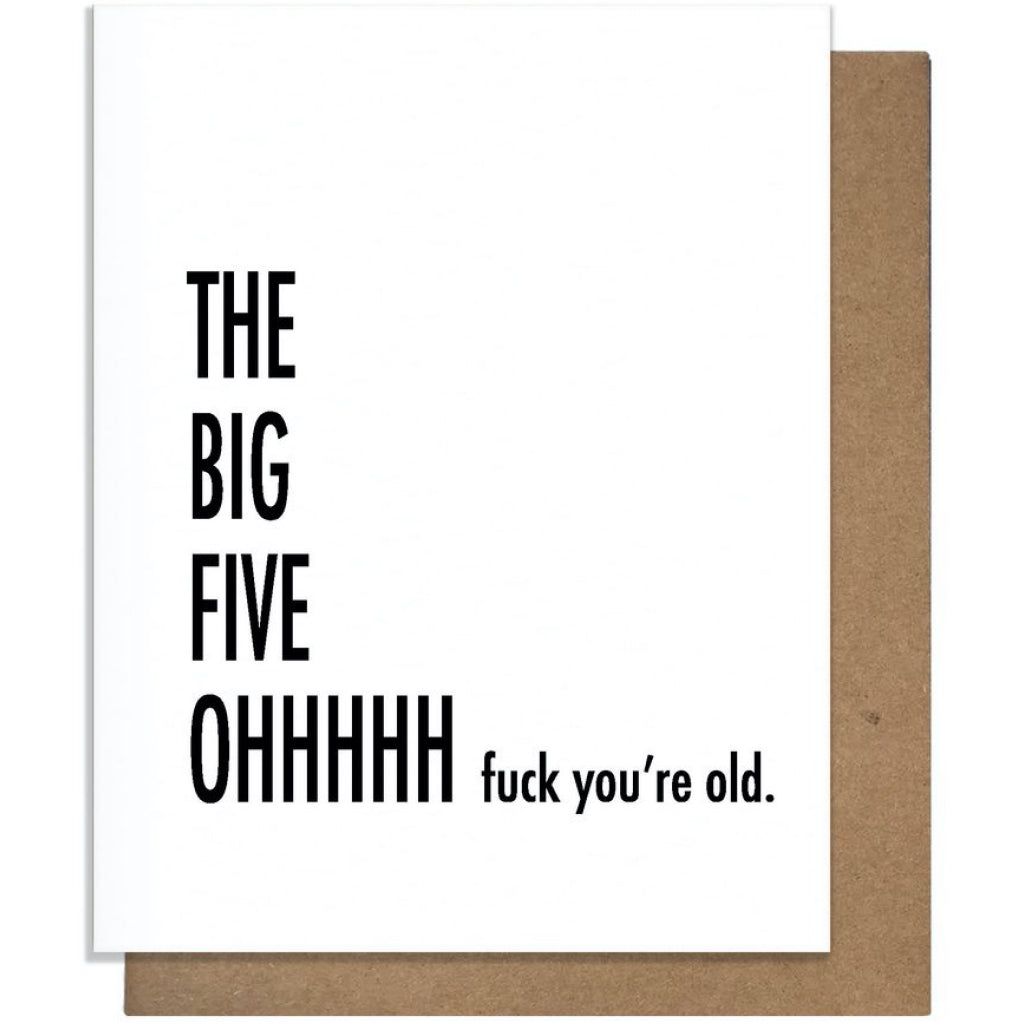 Big Five Ohhhhh Card
