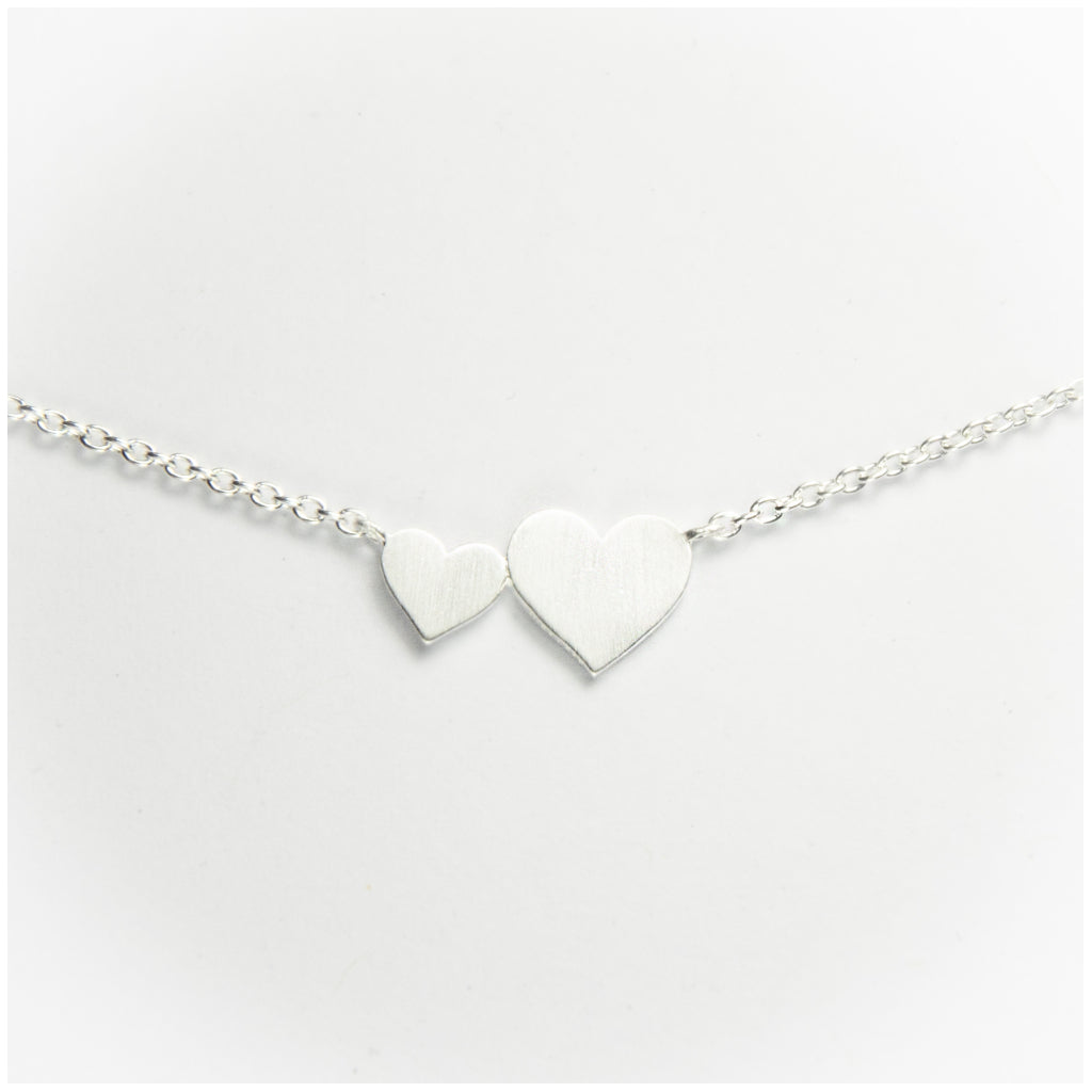 Big heart little heart necklace sale