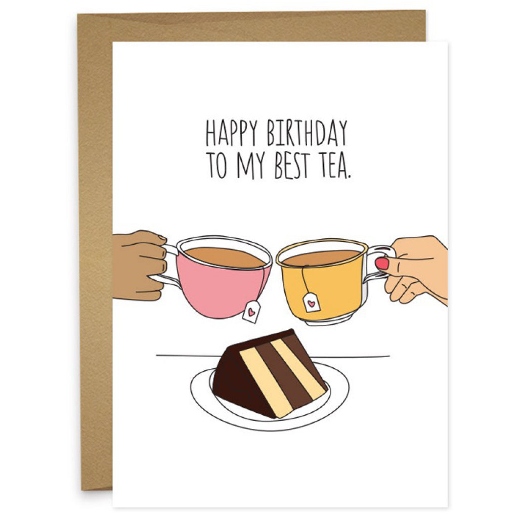 Birthday Best Tea Card