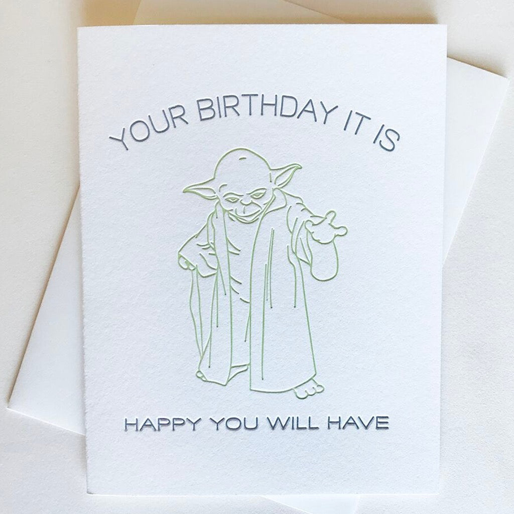 Birthday It Is Yoda Card