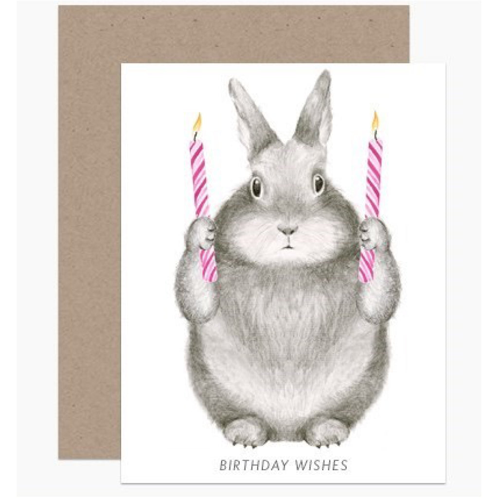 Birthday Wishes Bunny Card