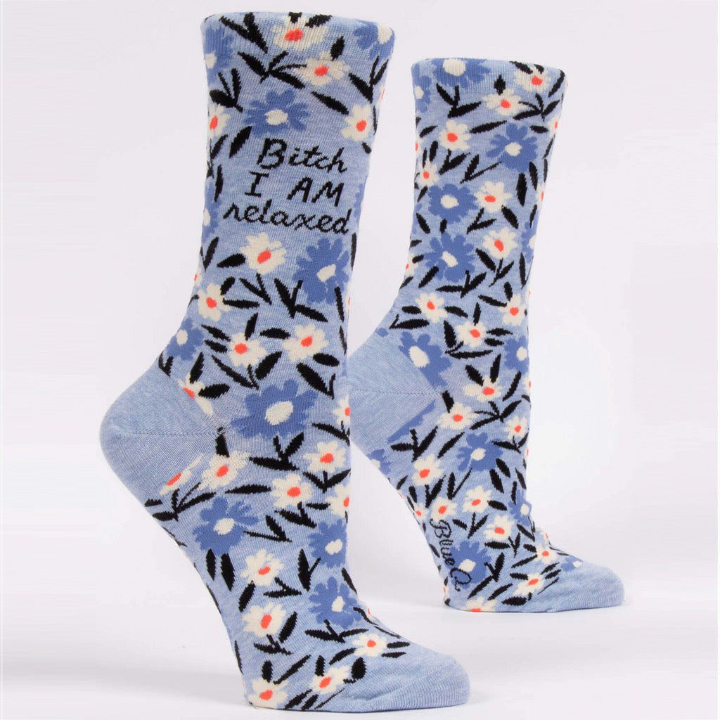 Bitch I AM Relaxed Crew Socks