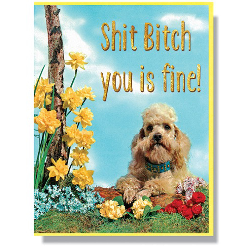 Bitch You Is Fine Card