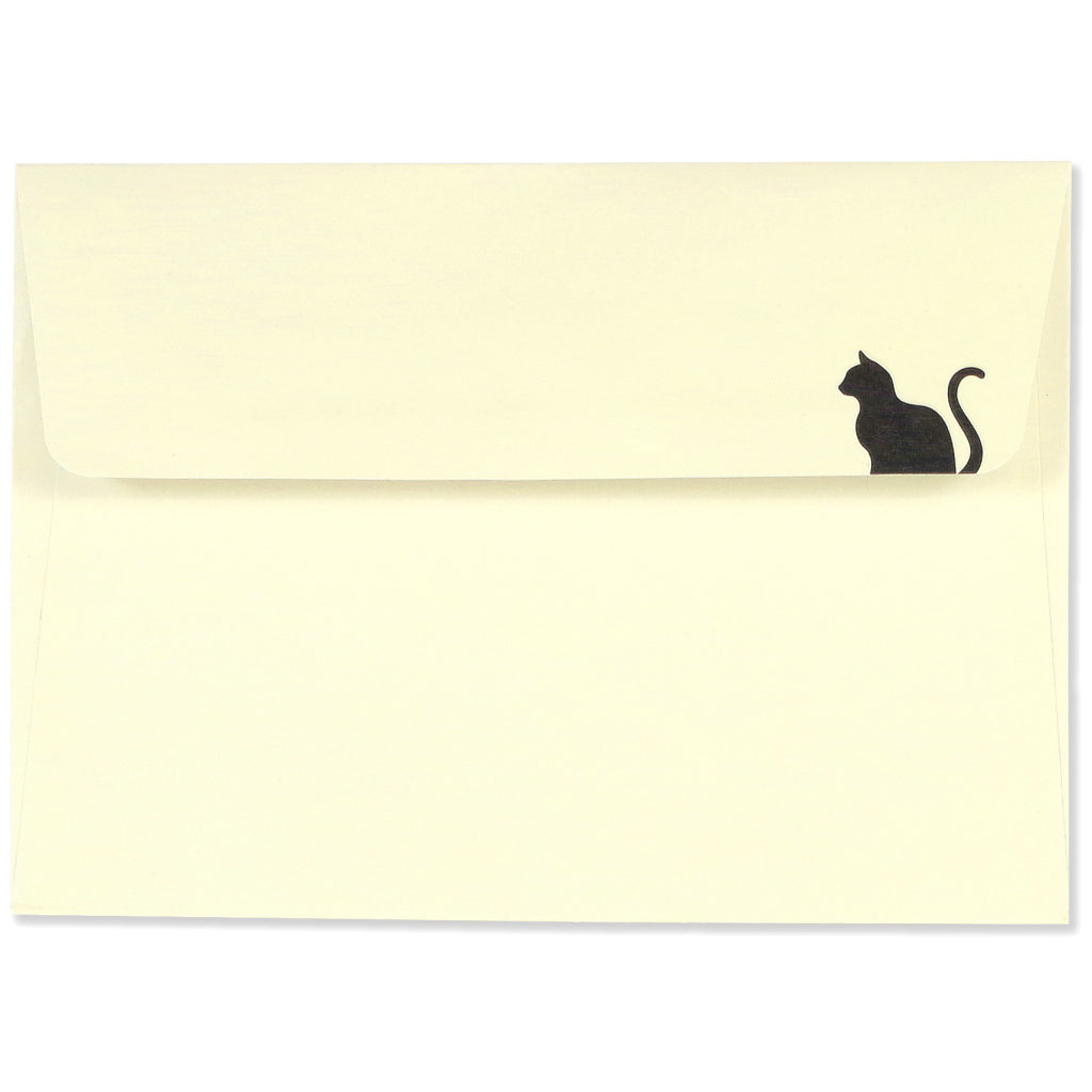 Envelope of Black Cat Boxed Notecards.