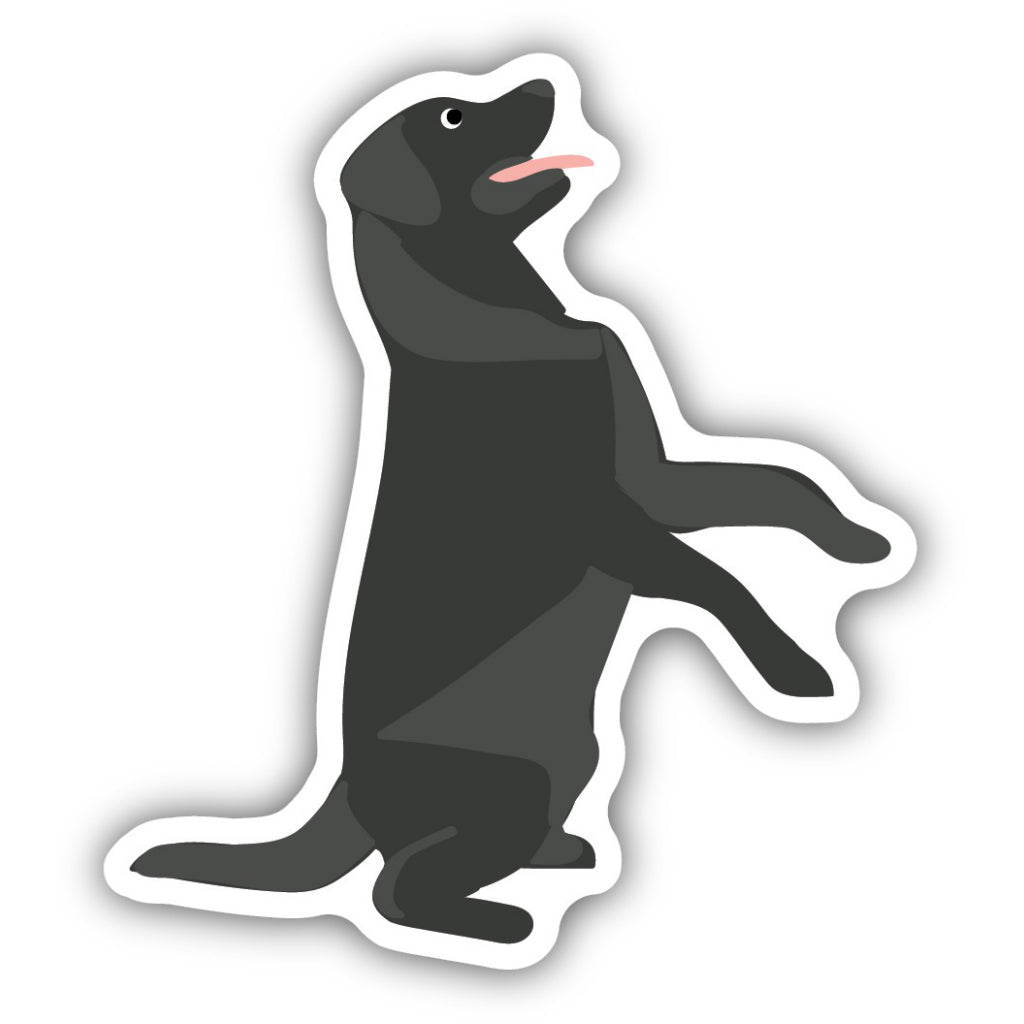 Black Labrador Dog Sticker