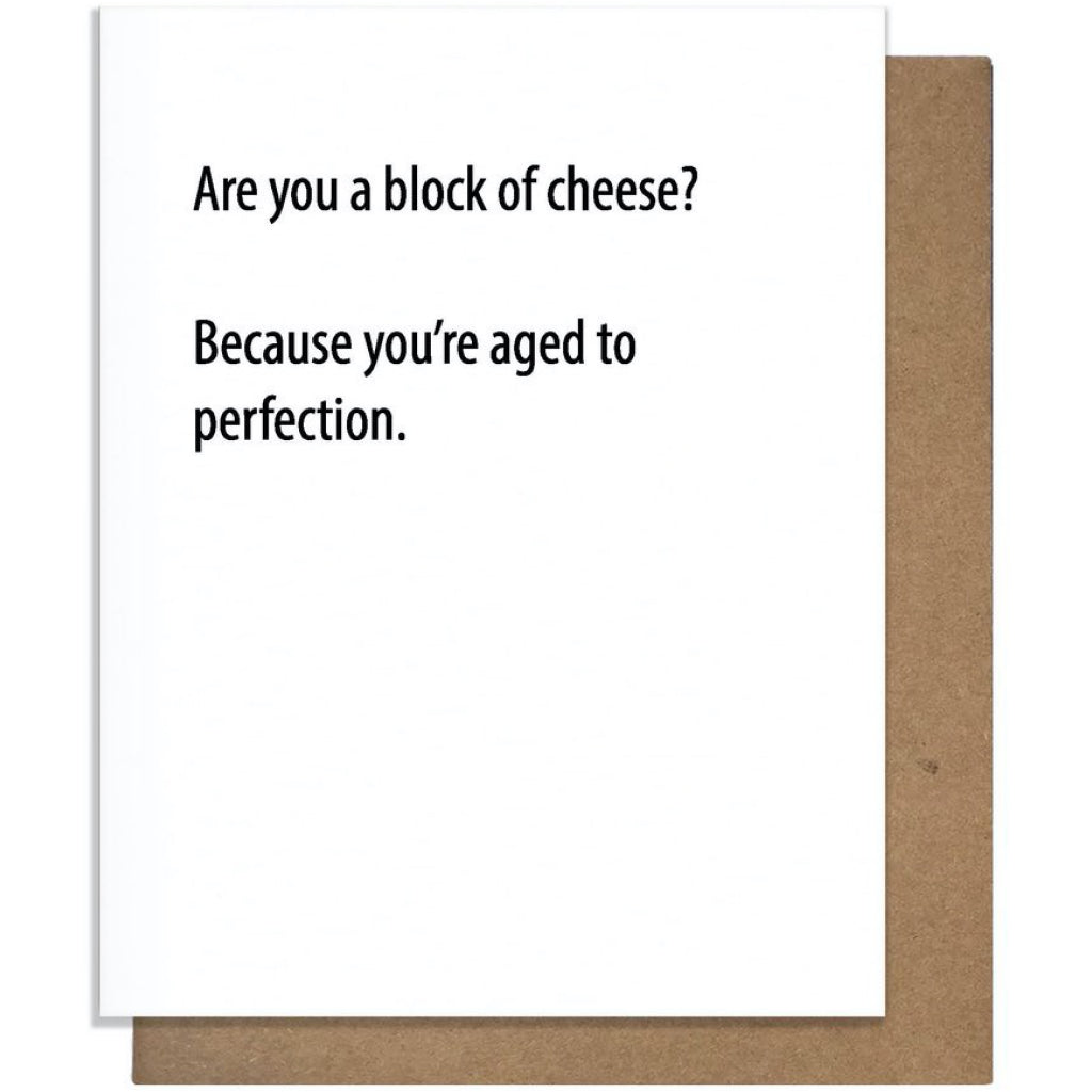 Block of Cheese Birthday Card