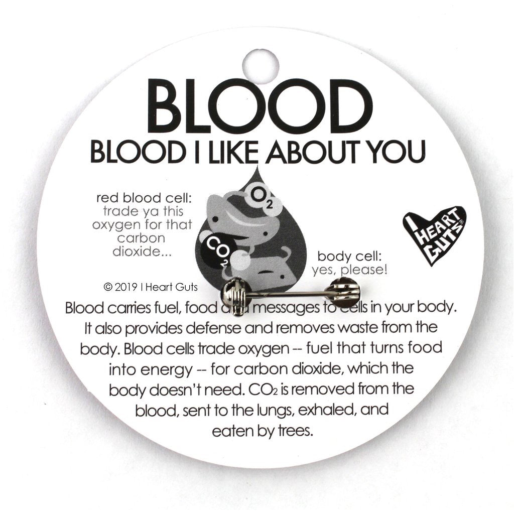 Blood Lapel Pin by I Heart Guts – Outer Layer