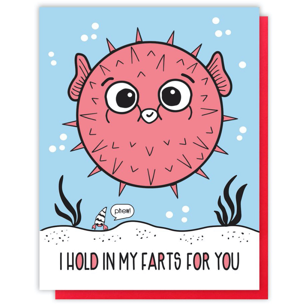 Blowfish Fart Love Card