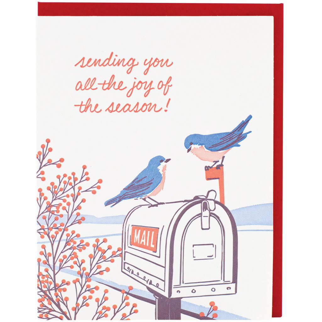 Blue Birds Holiday Card
