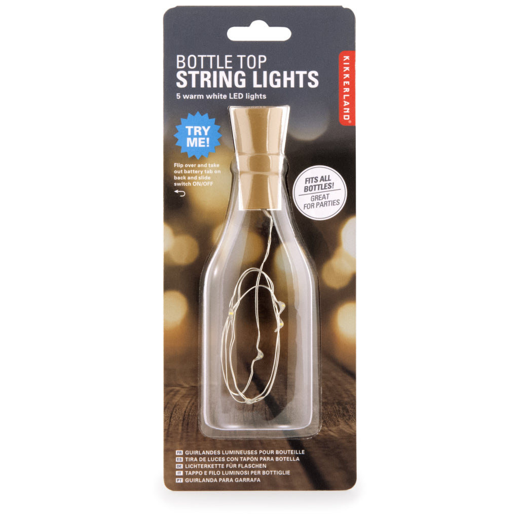 Packaging of Bottle Top String Lights.