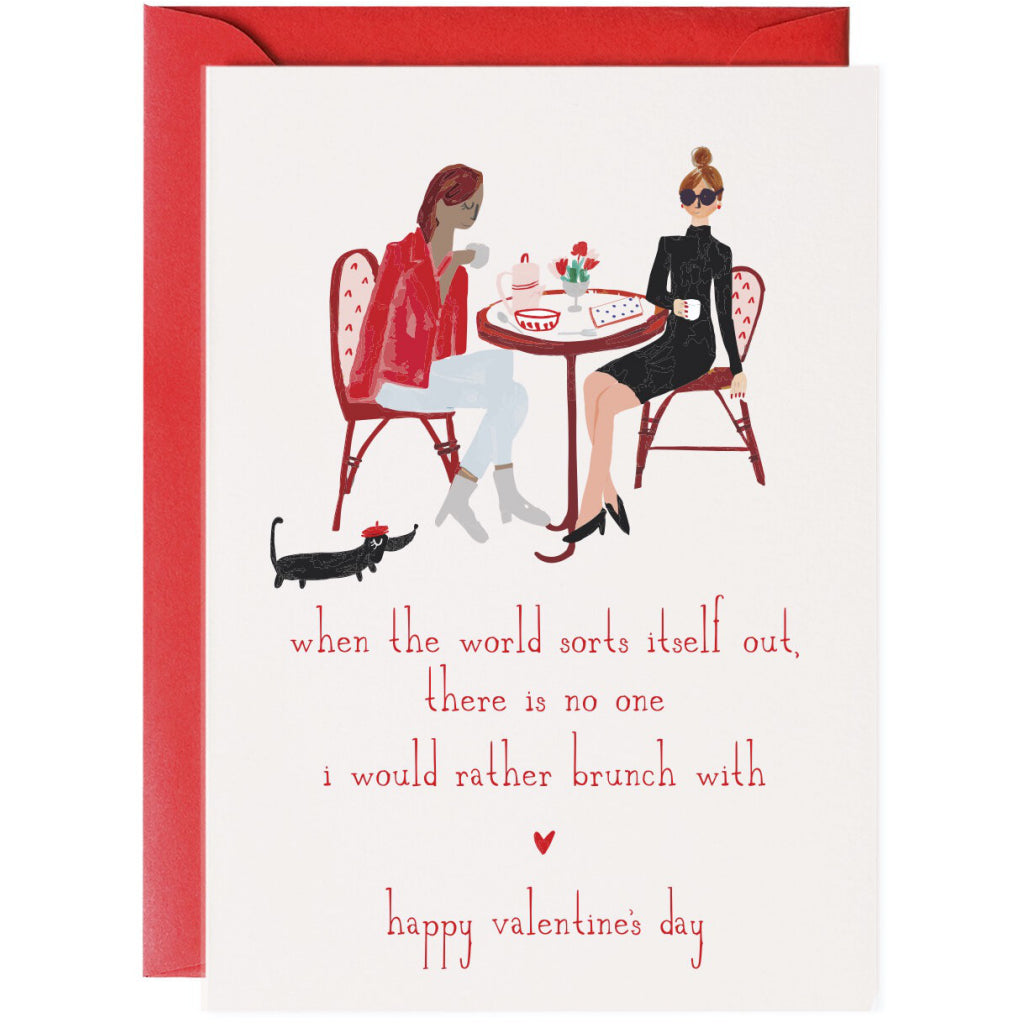 Brunch? Valentine Greeting Card