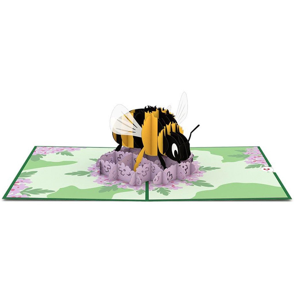Bumblebee 3D Pop Up Card Open