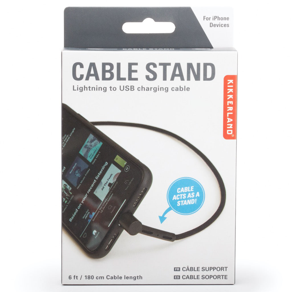Cable Stand Charging Cord iPhone Packaged