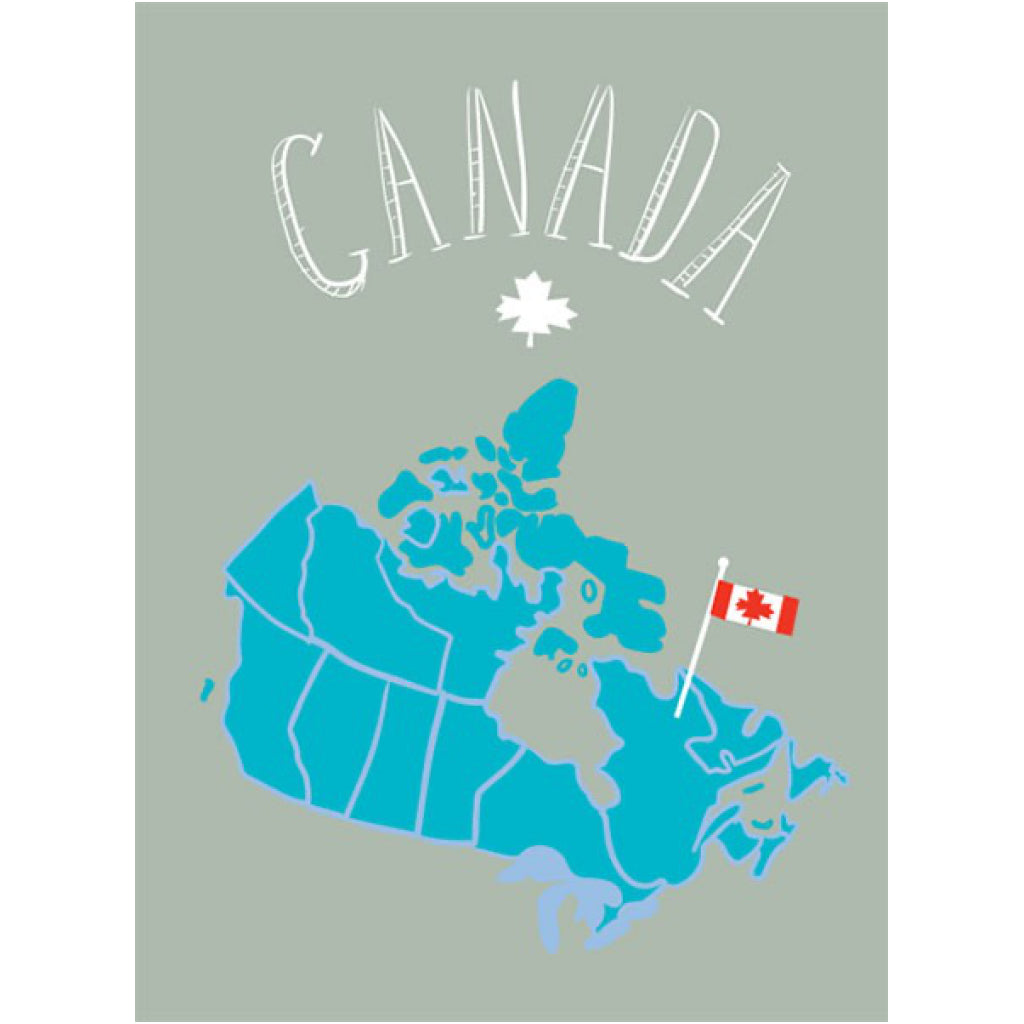 Canada Map Card