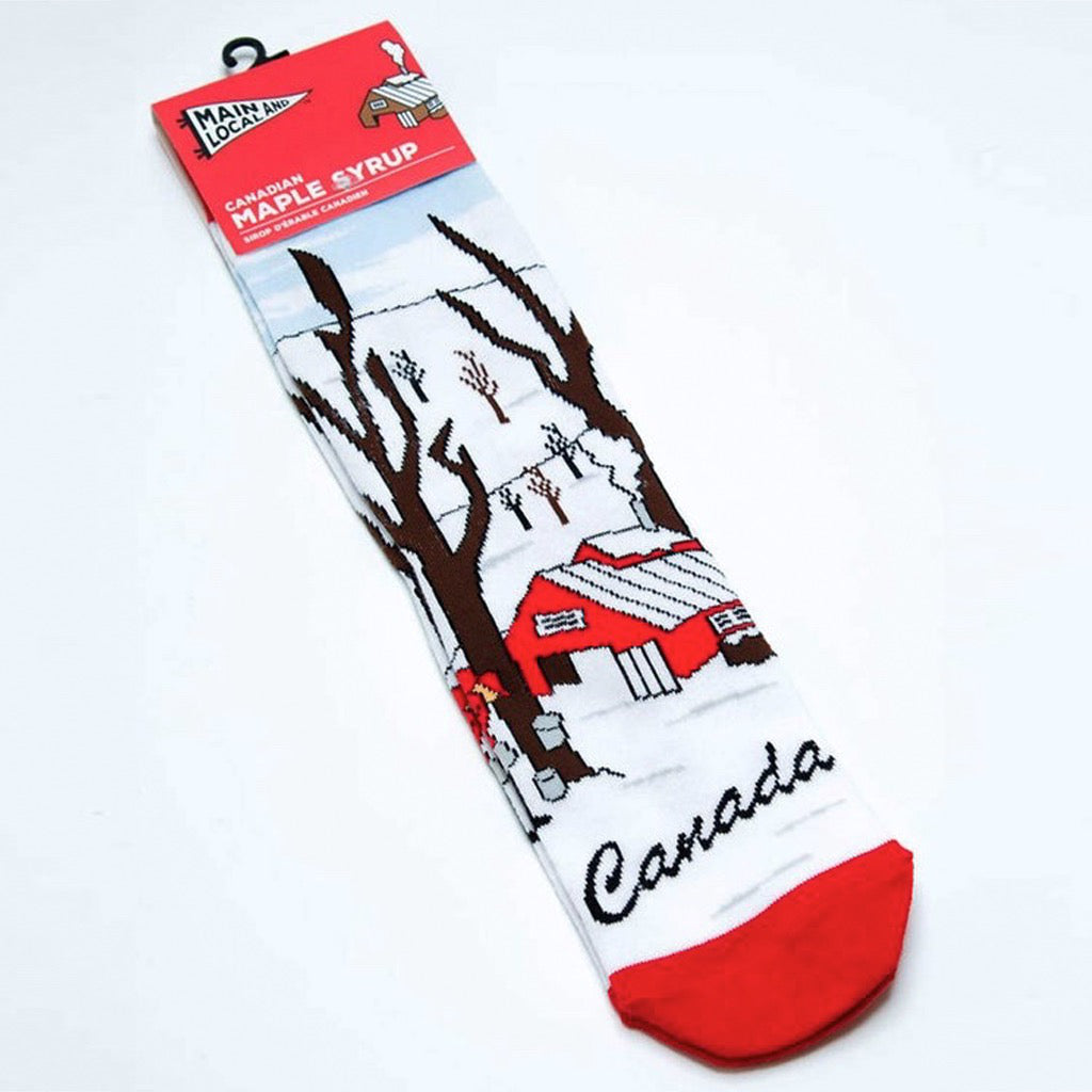 Canadian Maple Syrup Can Socks