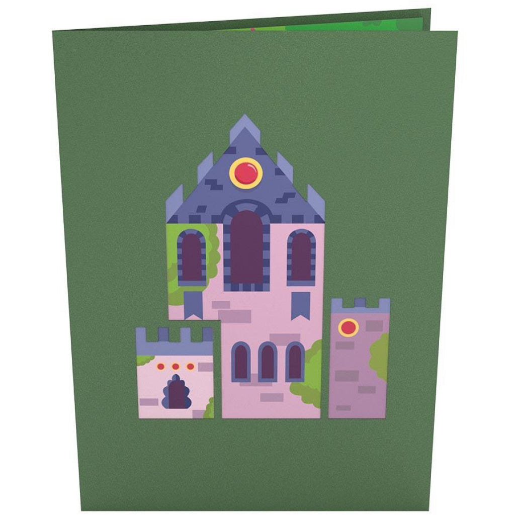 Castle 3D Pop Up Card Front