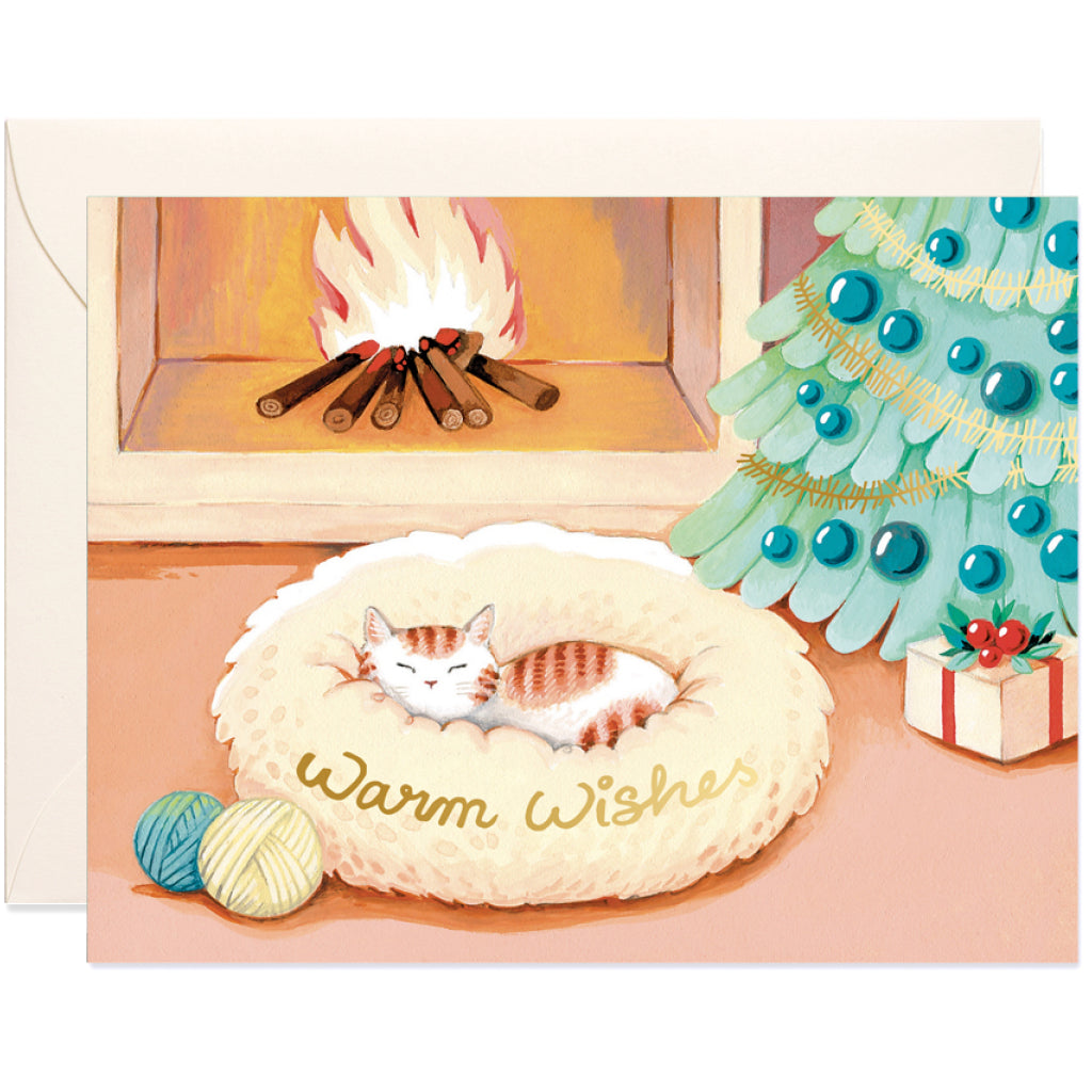 Cat Warm Wishes Card