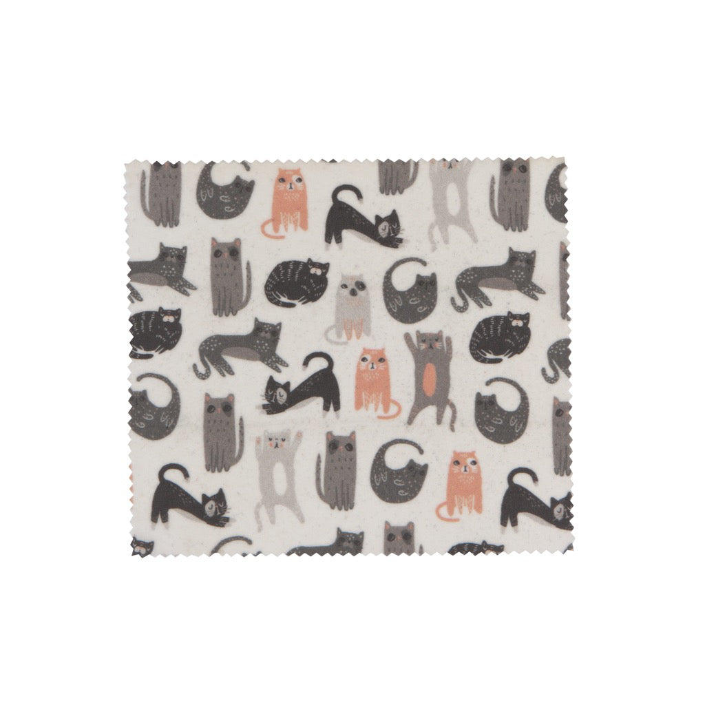 Cats Beeswax Wraps Small