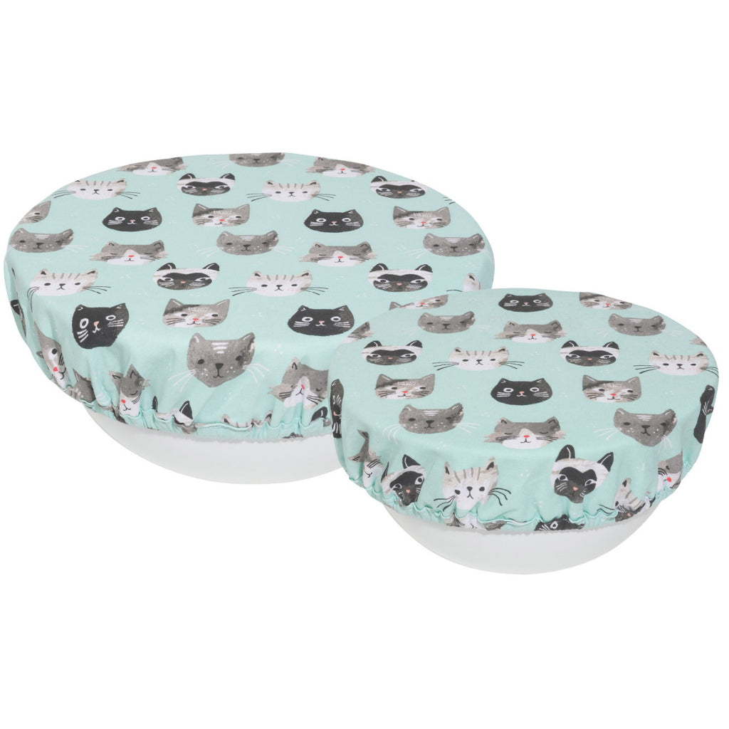 Set of Cats Meow Bowl Cover Set of 2.