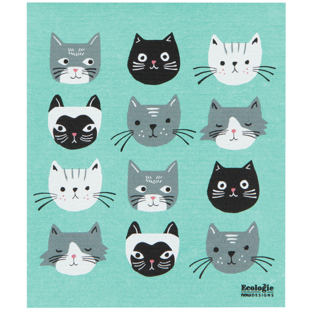 Cats Meow Swedish Dish Towel