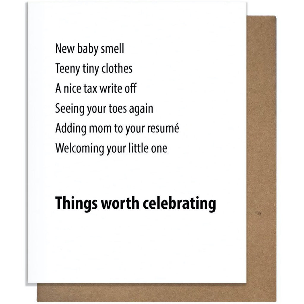 Celebrating New Baby Things Card