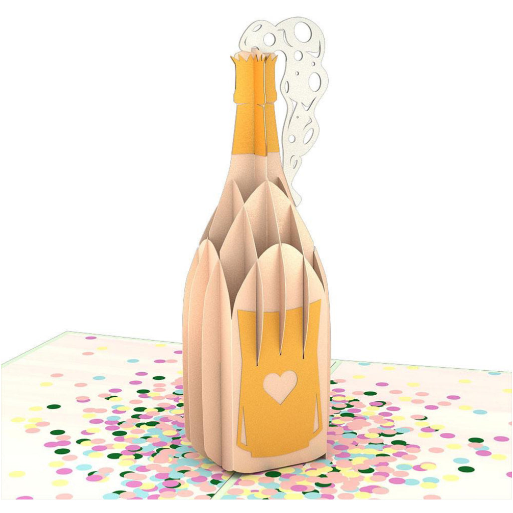Champagne Pop 3D Pop Up Card