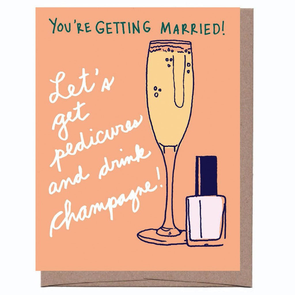 Champagne & Pedicures Card
