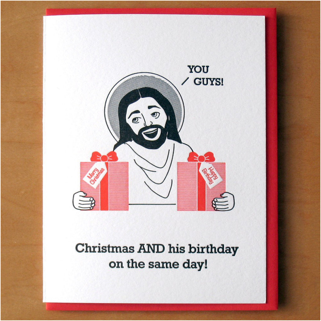 Christmas & His Birthday Card
