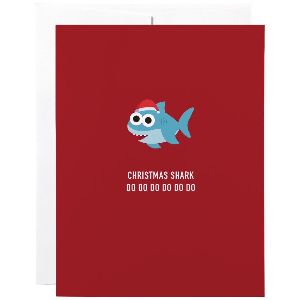 Christmas Shark Card