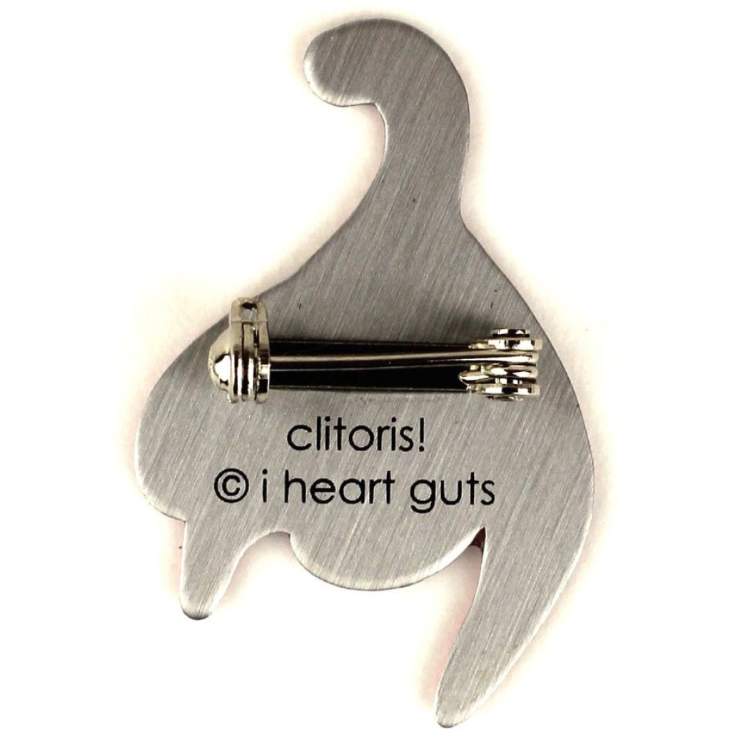 Clitoris Lapel Pin back