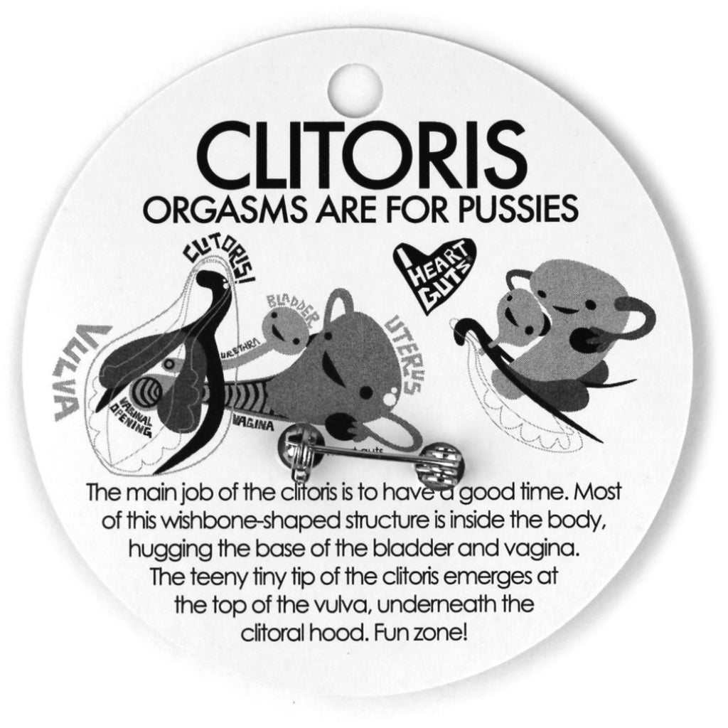 Clitoris Lapel Pin description