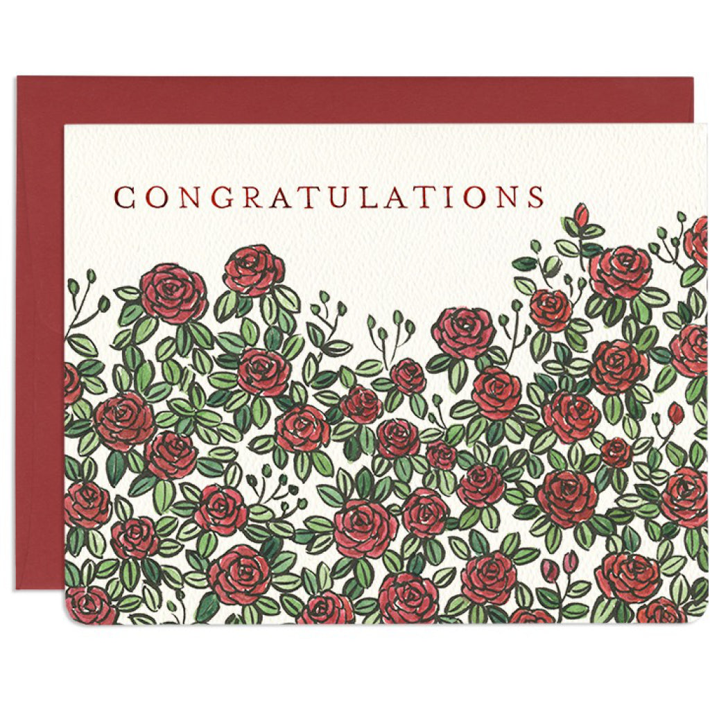 Congratulations Roses Card