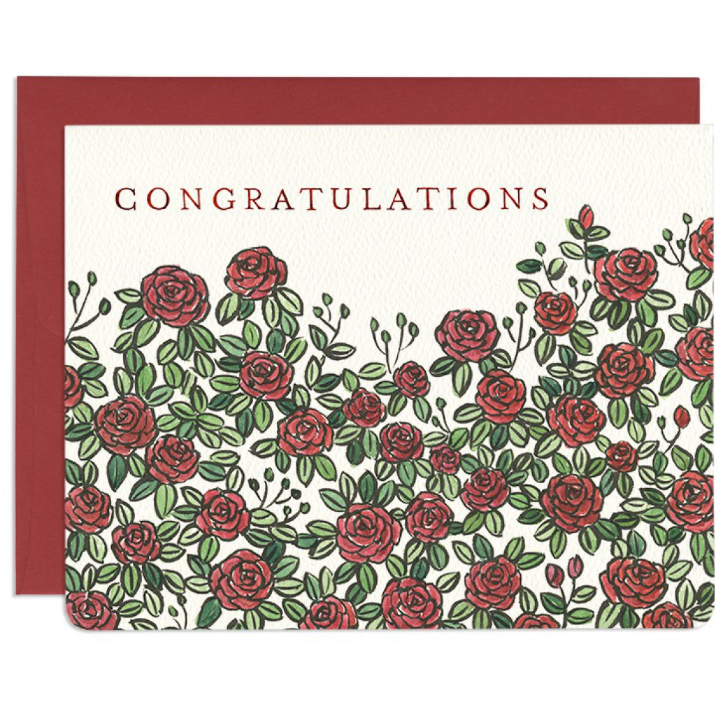 Congratulations Roses Classy Congratulations Roses Card by Gotamago – Outer Layer